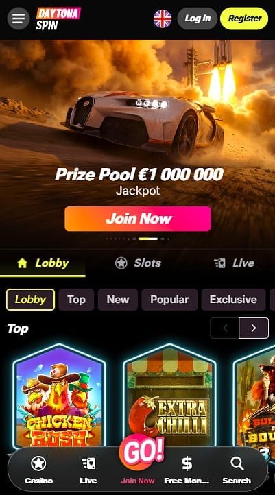 ¿Hay app móvil de Daytonaspin para descargar?