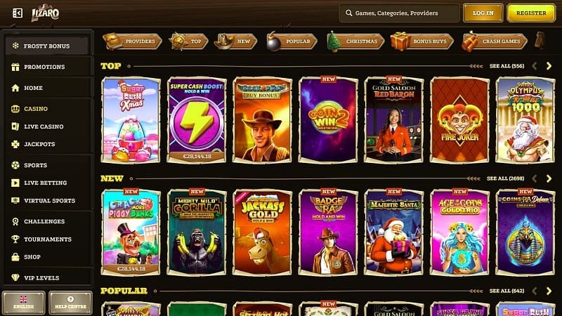 Lizaro Casino bono de bienvenida – Catálogo de juegos: qué puedes jugar con el bono activo